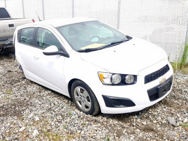 1G1JA6SH5E4172458 - 2014 CHEVROLET SONIC LS WHITE photo 1