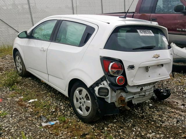 1G1JA6SH5E4172458 - 2014 CHEVROLET SONIC LS WHITE photo 3