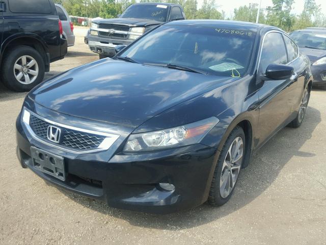 1HGCS22869A011048 - 2009 HONDA ACCORD EXL BLACK photo 2