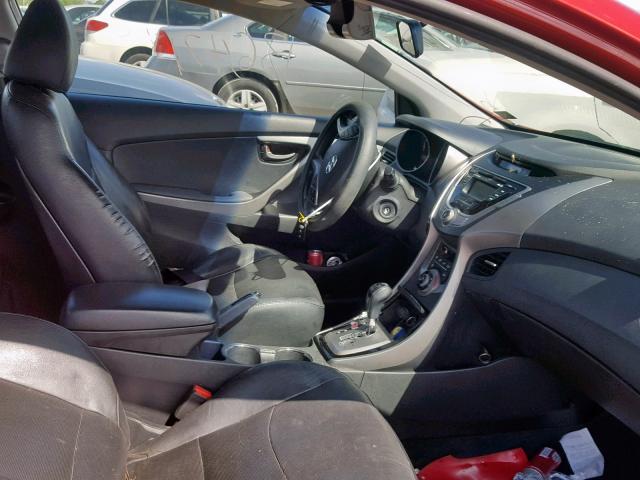 KMHDH6AE9DU003836 - 2013 HYUNDAI ELANTRA CO RED photo 5