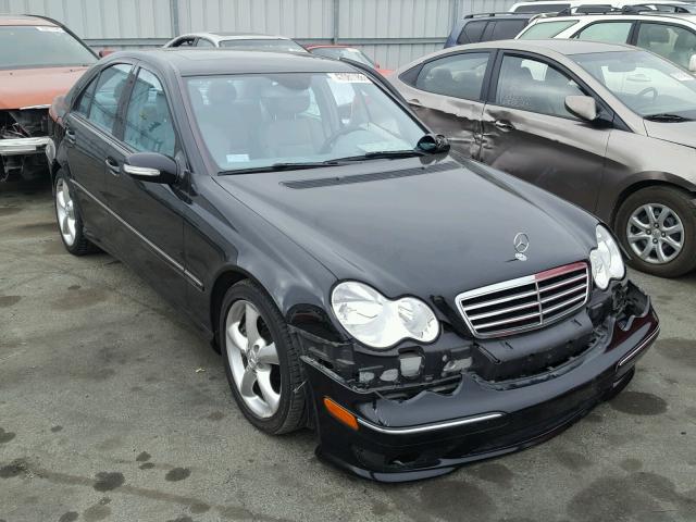 WDBRF52H16E021553 - 2006 MERCEDES-BENZ C GENERATI BLACK photo 1