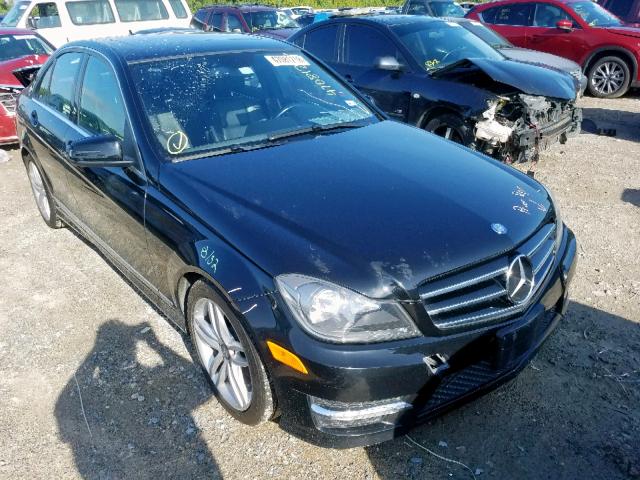 WDDGF4HB8EA933386 - 2014 MERCEDES-BENZ C 250 BLACK photo 1