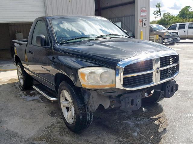 1D7HA16286J181730 - 2006 DODGE RAM 1500 S BLACK photo 1