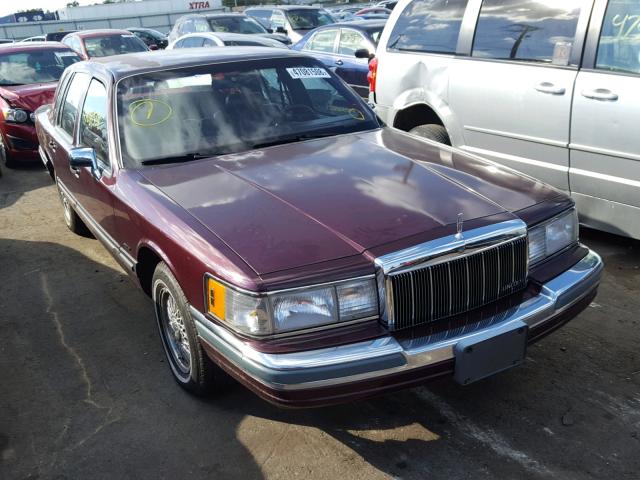 1LNLM81F7LY715703 - 1990 LINCOLN TOWN CAR MAROON photo 1