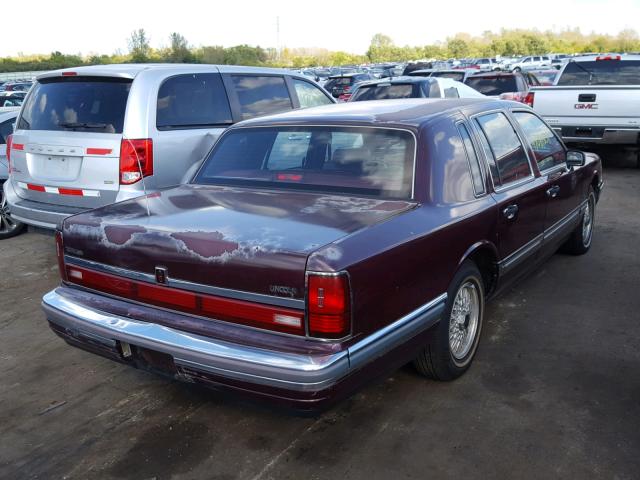 1LNLM81F7LY715703 - 1990 LINCOLN TOWN CAR MAROON photo 4