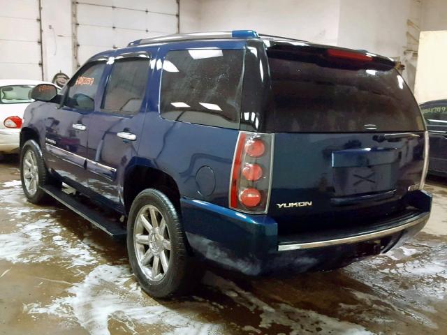 1GKFK63857J321629 - 2007 GMC YUKON DENA BLUE photo 3