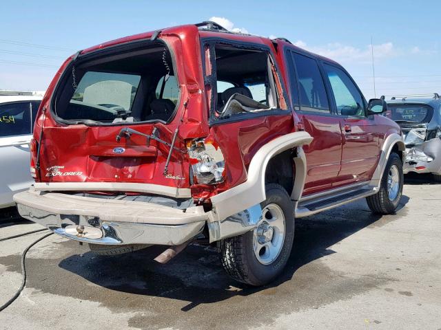 1FMZU74E9YZC07161 - 2000 FORD EXPLORER E RED photo 4