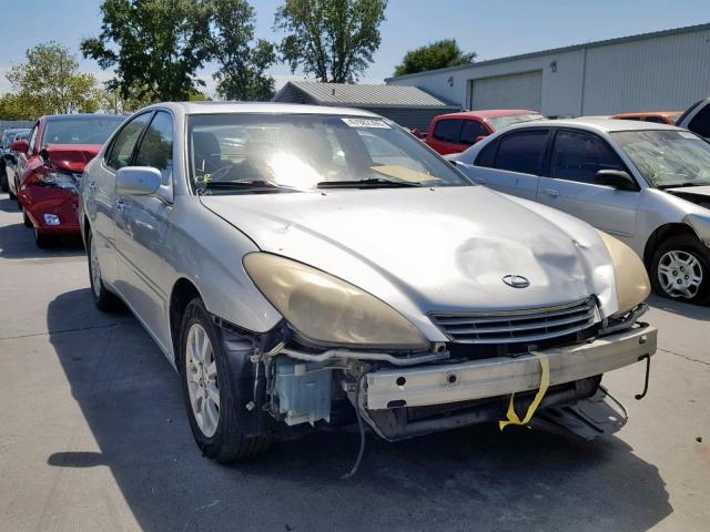 JTHBF30G430137869 - 2003 LEXUS ES 300 SILVER photo 1