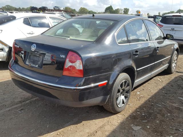 WVWRH63B03P398354 - 2003 VOLKSWAGEN PASSAT GLX BLACK photo 4