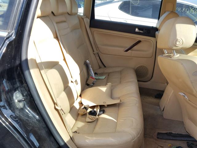 WVWRH63B03P398354 - 2003 VOLKSWAGEN PASSAT GLX BLACK photo 6