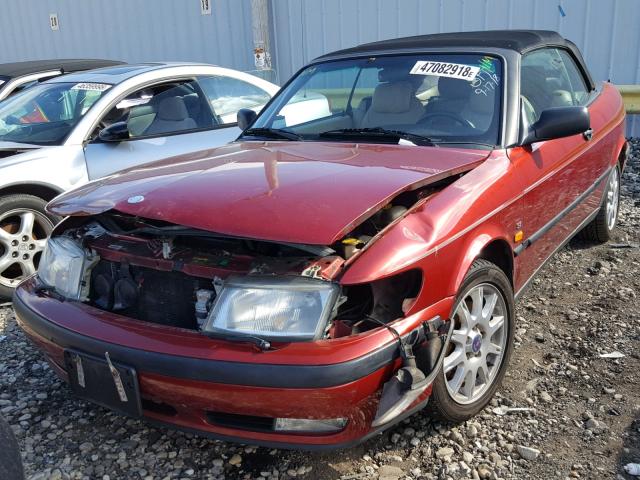 YS3DF78N2X7000083 - 1999 SAAB 9-3 SE RED photo 2