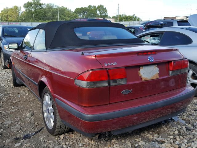 YS3DF78N2X7000083 - 1999 SAAB 9-3 SE RED photo 3