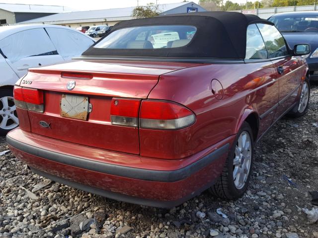 YS3DF78N2X7000083 - 1999 SAAB 9-3 SE RED photo 4