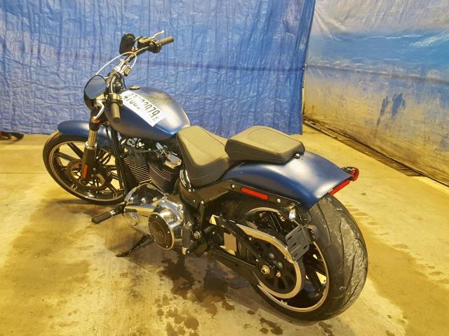 1HD1YTK16JC045673 - 2018 HARLEY-DAVIDSON FXBRS 115T BLUE photo 3