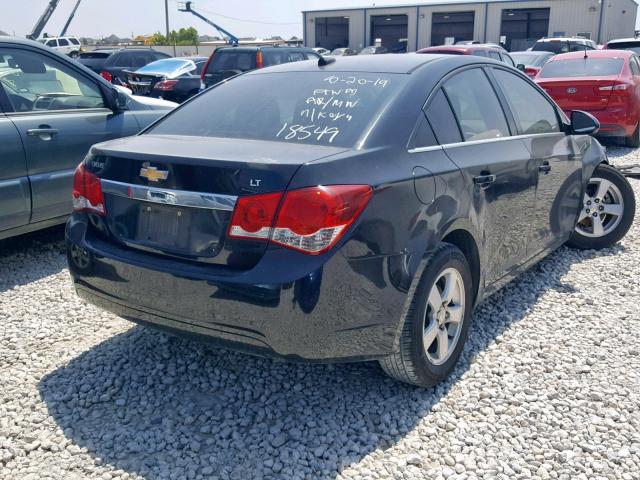 1G1PF5SCXC7228660 - 2012 CHEVROLET CRUZE LT BLACK photo 4