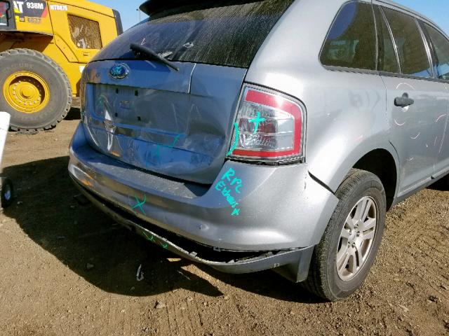 2FMDK36C87BA34058 - 2007 FORD EDGE SE GRAY photo 9