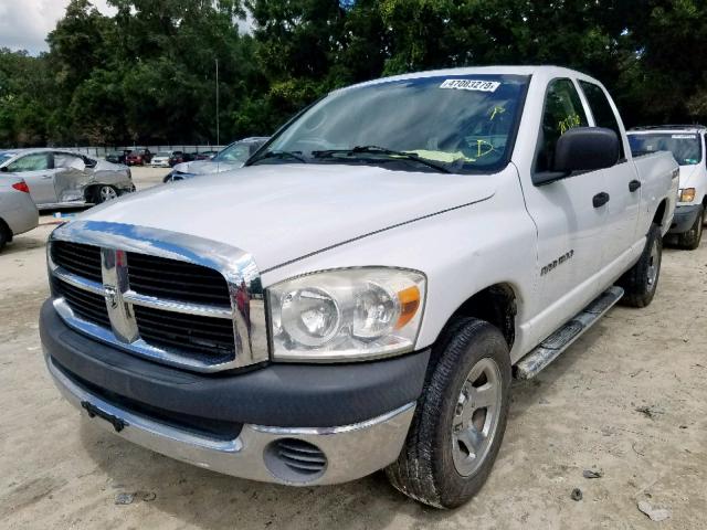 1D7HA18K37J625899 - 2007 DODGE RAM 1500 S WHITE photo 2