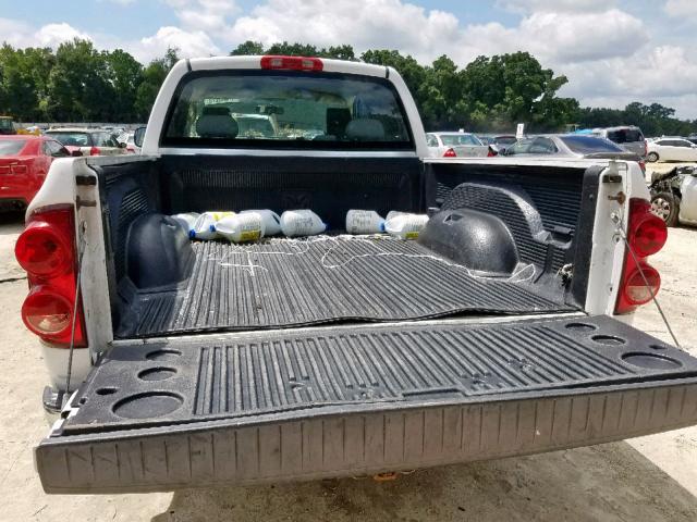 1D7HA18K37J625899 - 2007 DODGE RAM 1500 S WHITE photo 9