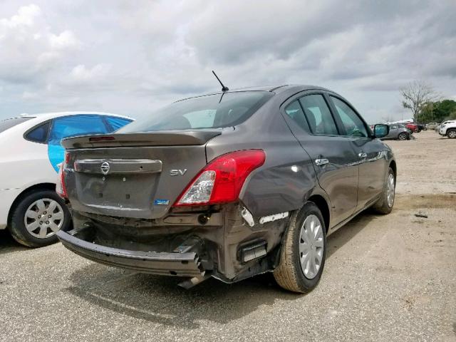 3N1CN7AP7GL818893 - 2016 NISSAN VERSA S GRAY photo 4