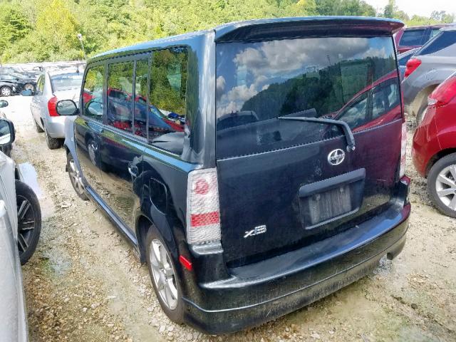 JTLKT324X64087526 - 2006 TOYOTA SCION XB შავი ფოტო 3