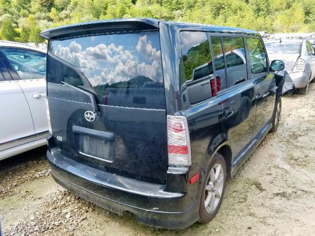 JTLKT324X64087526 - 2006 TOYOTA SCION XB შავი ფოტო 4