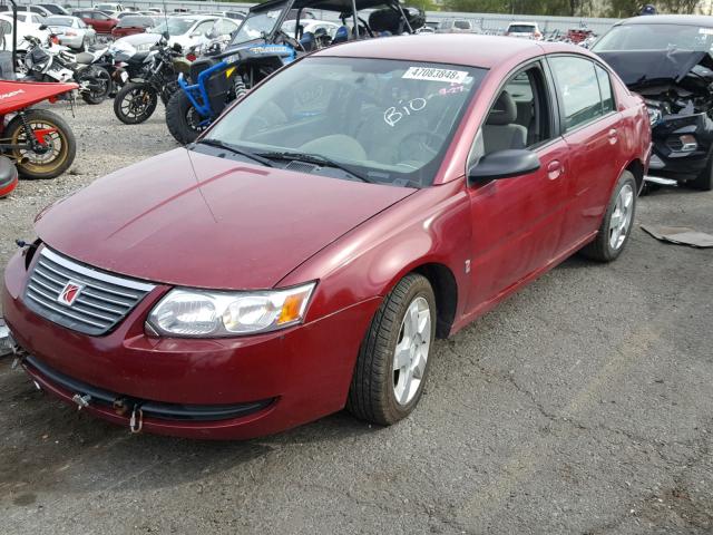1G8AJ55F67Z189877 - 2007 SATURN ION LEVEL RED photo 2