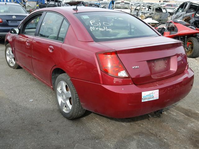 1G8AJ55F67Z189877 - 2007 SATURN ION LEVEL RED photo 3