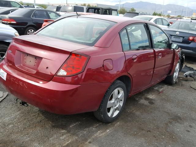1G8AJ55F67Z189877 - 2007 SATURN ION LEVEL RED photo 4