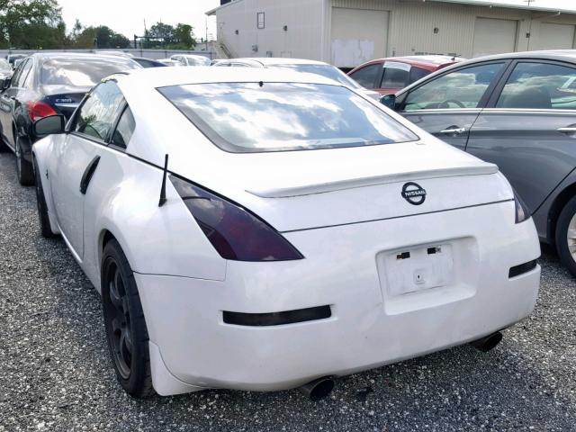 JN1AZ34E63T019787 - 2003 NISSAN 350Z COUPE WHITE photo 3