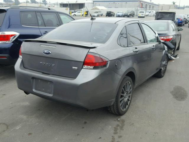 1FAHP3GN0AW292061 - 2010 FORD FOCUS SES GRAY photo 4