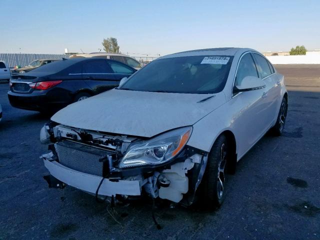 2G4GL5EX1H9120380 - 2017 BUICK REGAL SPOR WHITE photo 2