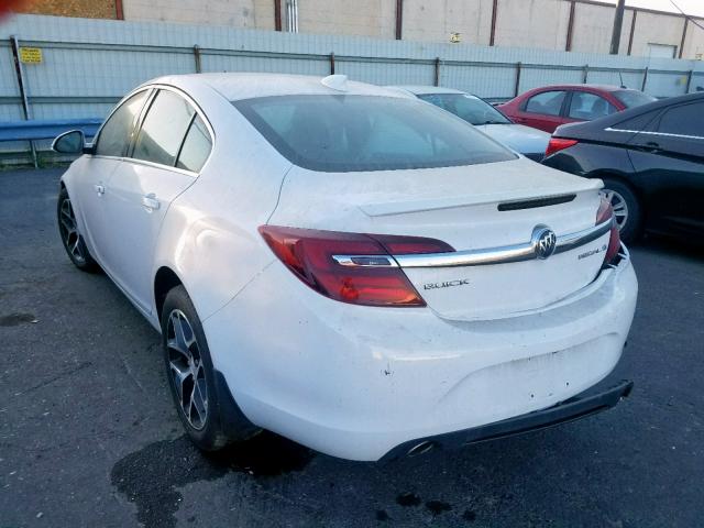 2G4GL5EX1H9120380 - 2017 BUICK REGAL SPOR WHITE photo 3