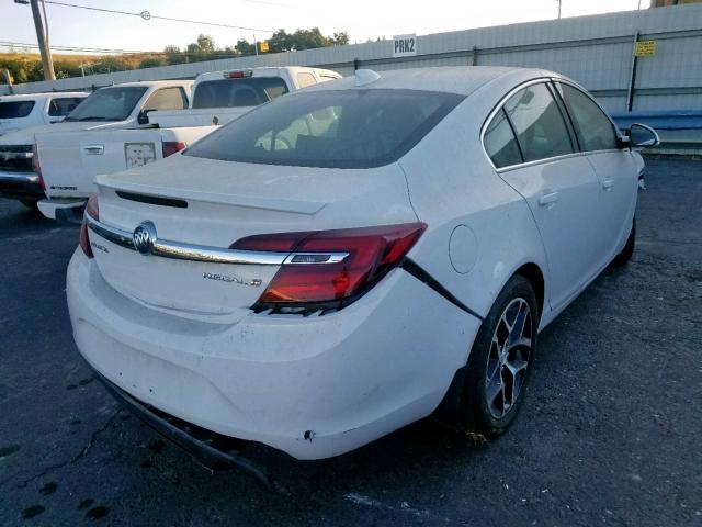 2G4GL5EX1H9120380 - 2017 BUICK REGAL SPOR WHITE photo 4