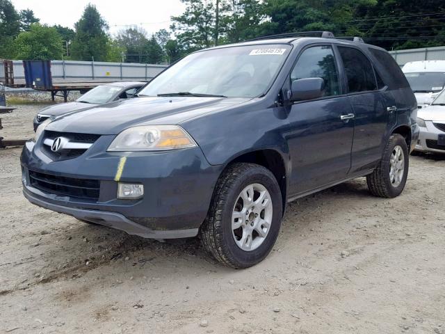 2HNYD18955H504671 - 2005 ACURA MDX TOURIN BLUE photo 2