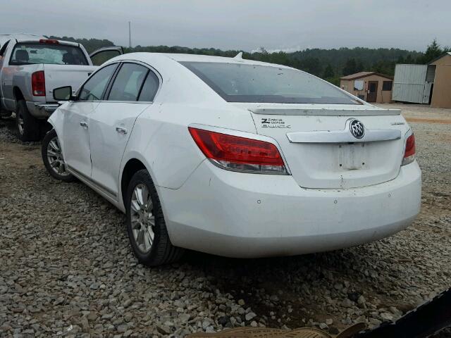 1G4GD5ER1CF324837 - 2012 BUICK LACROSSE P WHITE photo 3