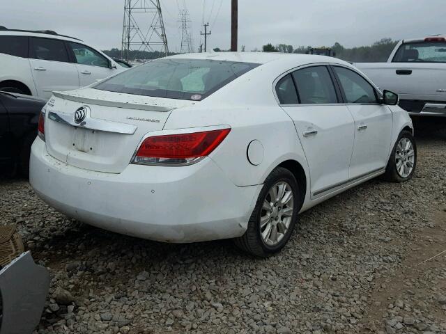 1G4GD5ER1CF324837 - 2012 BUICK LACROSSE P WHITE photo 4