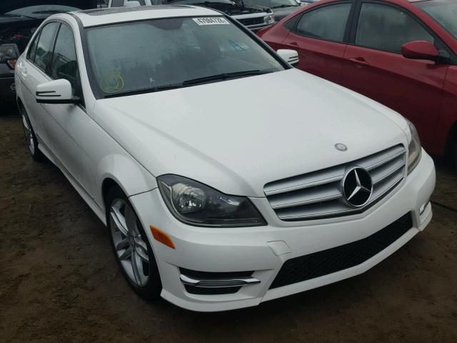 WDDGF4HBXDA807030 - 2013 MERCEDES-BENZ C 250 WHITE photo 1