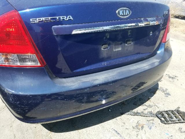 KNAFE222895613163 - 2009 KIA SPECTRA EX BLUE photo 10