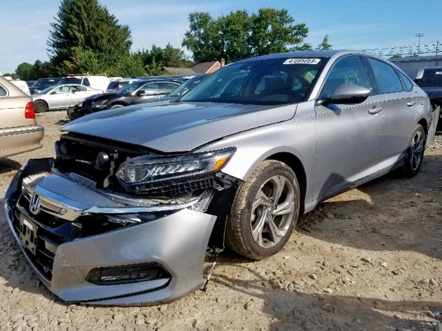 1HGCV1F51JA064603 - 2018 HONDA ACCORD EXL SILVER photo 2