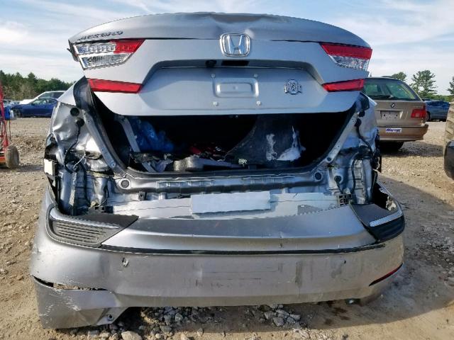 1HGCV1F51JA064603 - 2018 HONDA ACCORD EXL SILVER photo 9