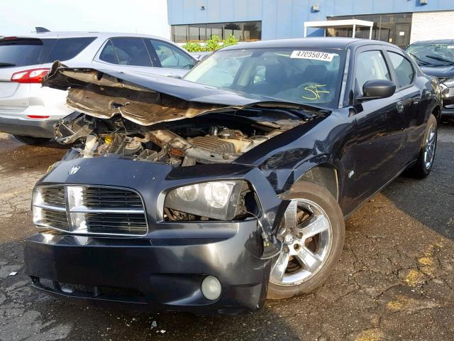 2B3KA33V39H556523 - 2009 DODGE CHARGER SX BLACK photo 2