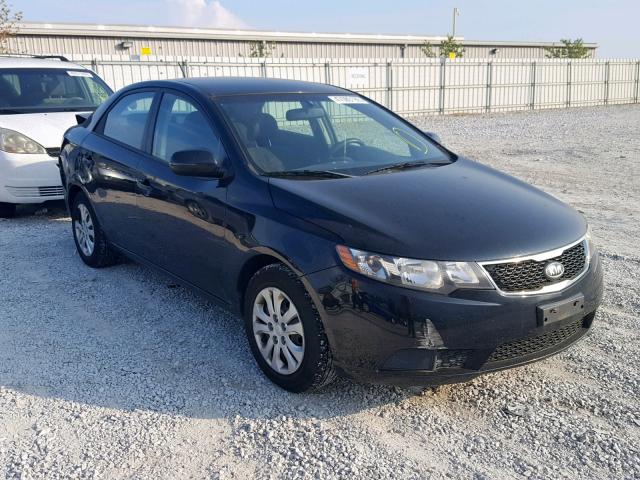 KNAFU4A22B5436843 - 2011 KIA FORTE EX BLACK photo 1