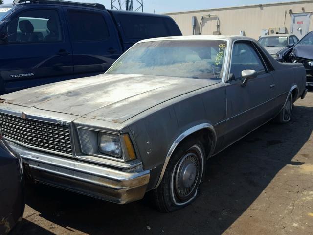 5W80L8Z501609 - 1986 GMC CABALLERO GRAY photo 2