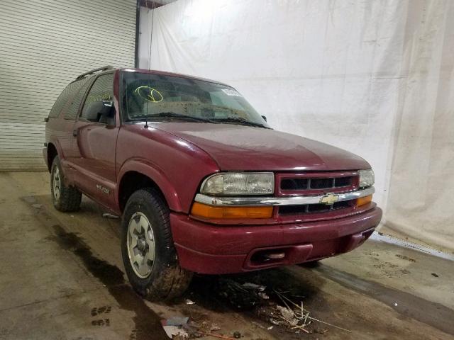 1GNCT18W02K162941 - 2002 CHEVROLET BLAZER RED photo 1