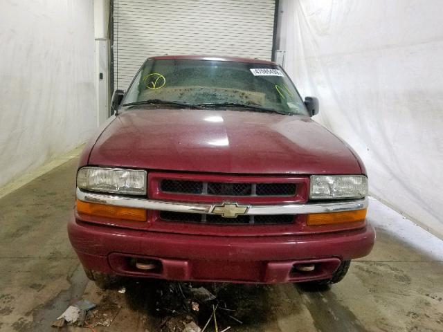 1GNCT18W02K162941 - 2002 CHEVROLET BLAZER RED photo 9