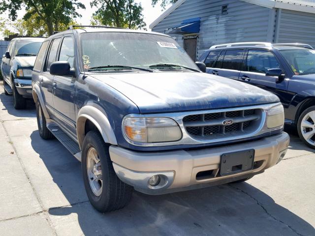 1FMDU74E0YZA89687 - 2000 FORD EXPLORER E BLUE photo 1