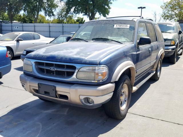 1FMDU74E0YZA89687 - 2000 FORD EXPLORER E BLUE photo 2