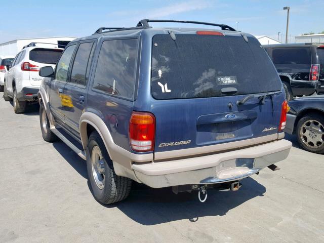 1FMDU74E0YZA89687 - 2000 FORD EXPLORER E BLUE photo 3