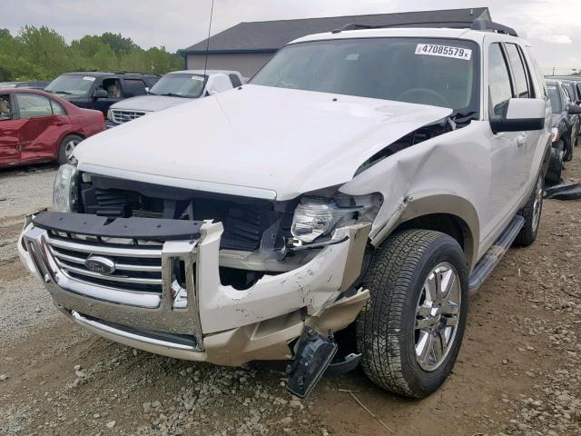 1FMEU7EE2AUB13526 - 2010 FORD EXPLORER E WHITE photo 2