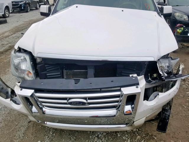 1FMEU7EE2AUB13526 - 2010 FORD EXPLORER E WHITE photo 7